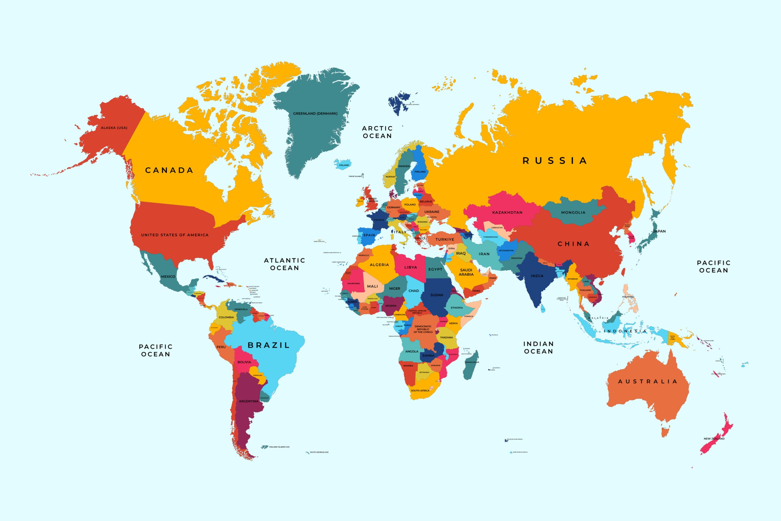 Colorful illustrated world flag map featuring every country filled with its national flag on a light blue background representing global cultural diversity — how Easter is celebrated around the world with unique traditions, folk art, community celebrations, and customs from Africa, Europe, South America, Asia, and beyond