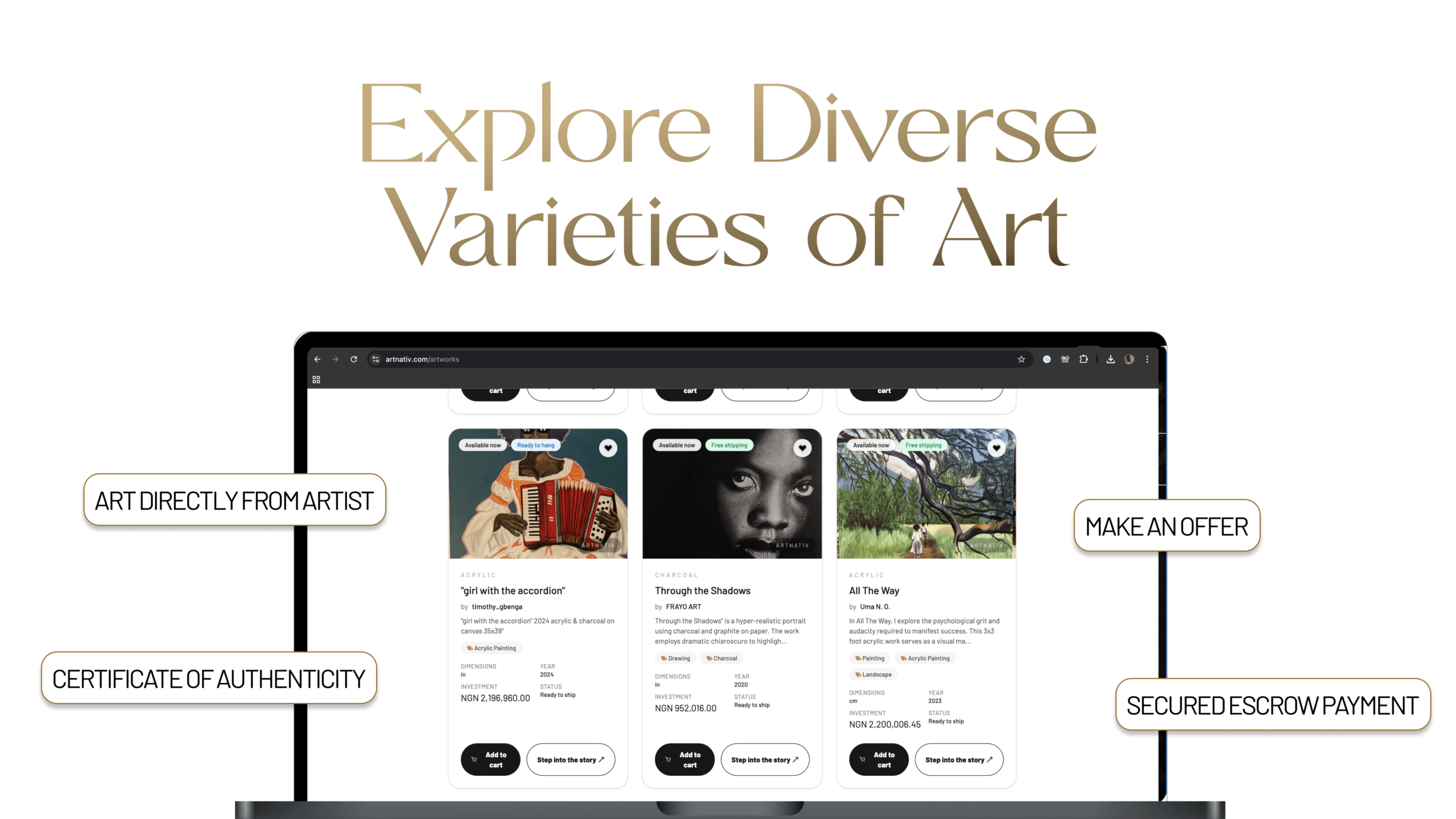 Online platform for discovering artist and building art collectors